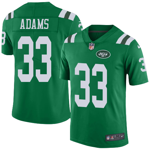 Nike Jets #33 Jamal Adams Green Youth Stitched NFL Limited Rush Jersey - Click Image to Close